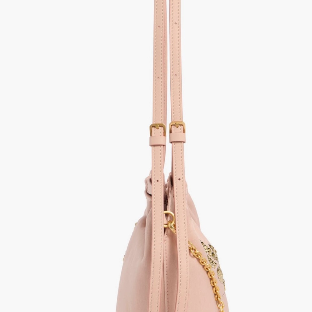 MCM Himmel Laurel.    NEW WITH TAGS Pink Crossbody Bag with Gold Details NWT - Picture 7 of 14